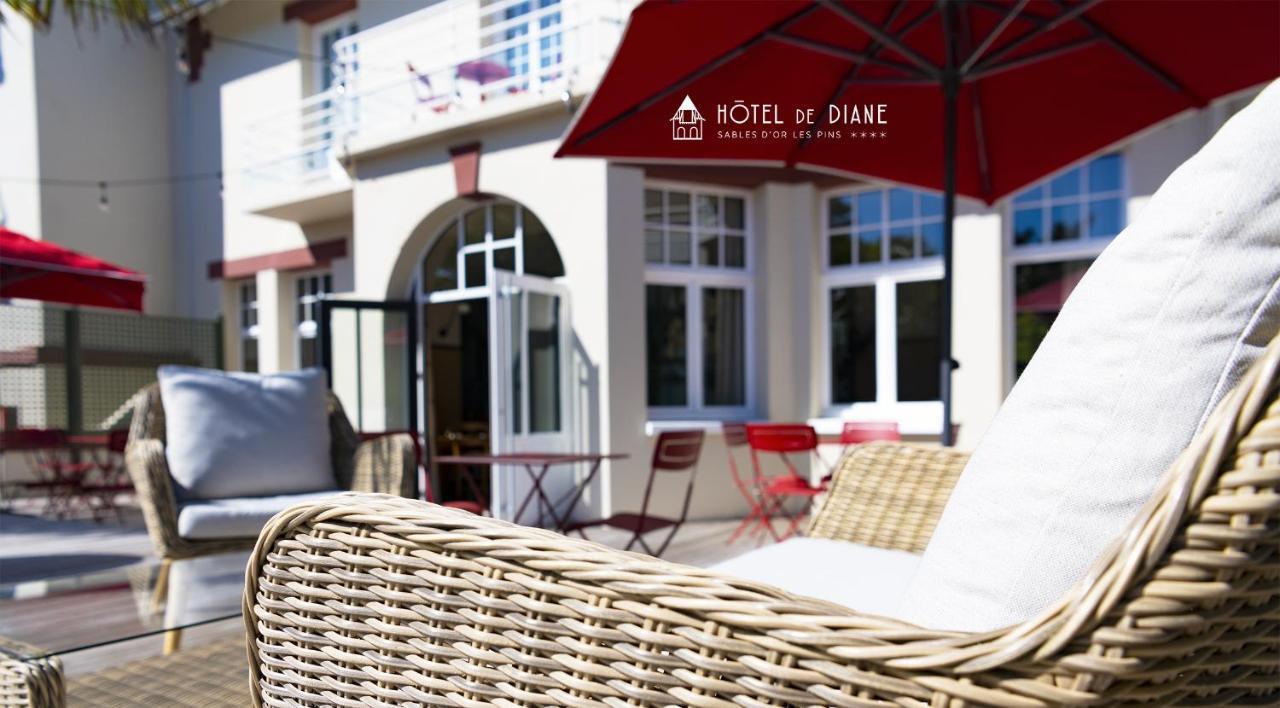 Hotel De Diane Sables-dʼOr-les-Pins Kültér fotó