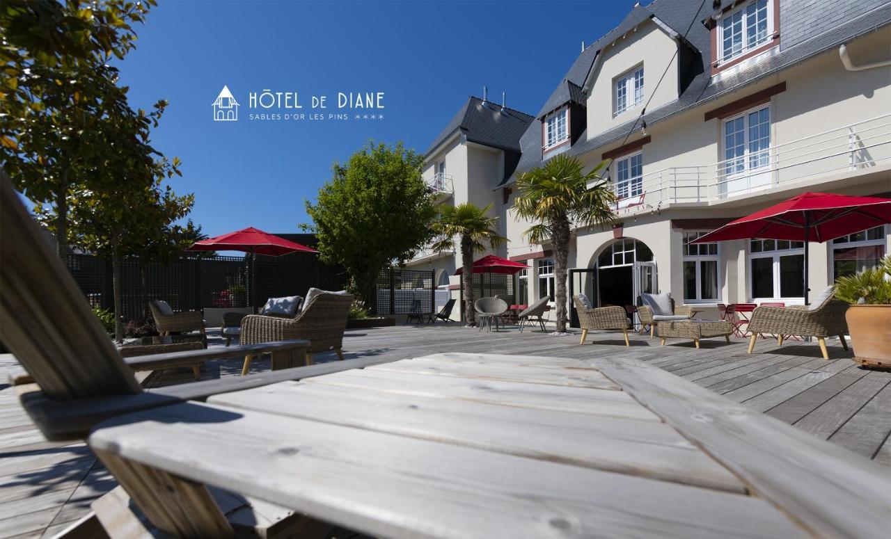 Hotel De Diane Sables-dʼOr-les-Pins Kültér fotó