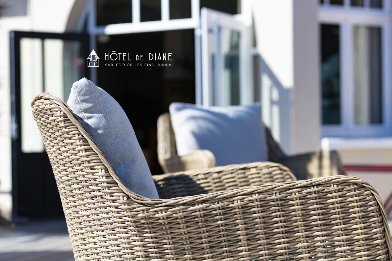 Hotel De Diane Sables-dʼOr-les-Pins Kültér fotó