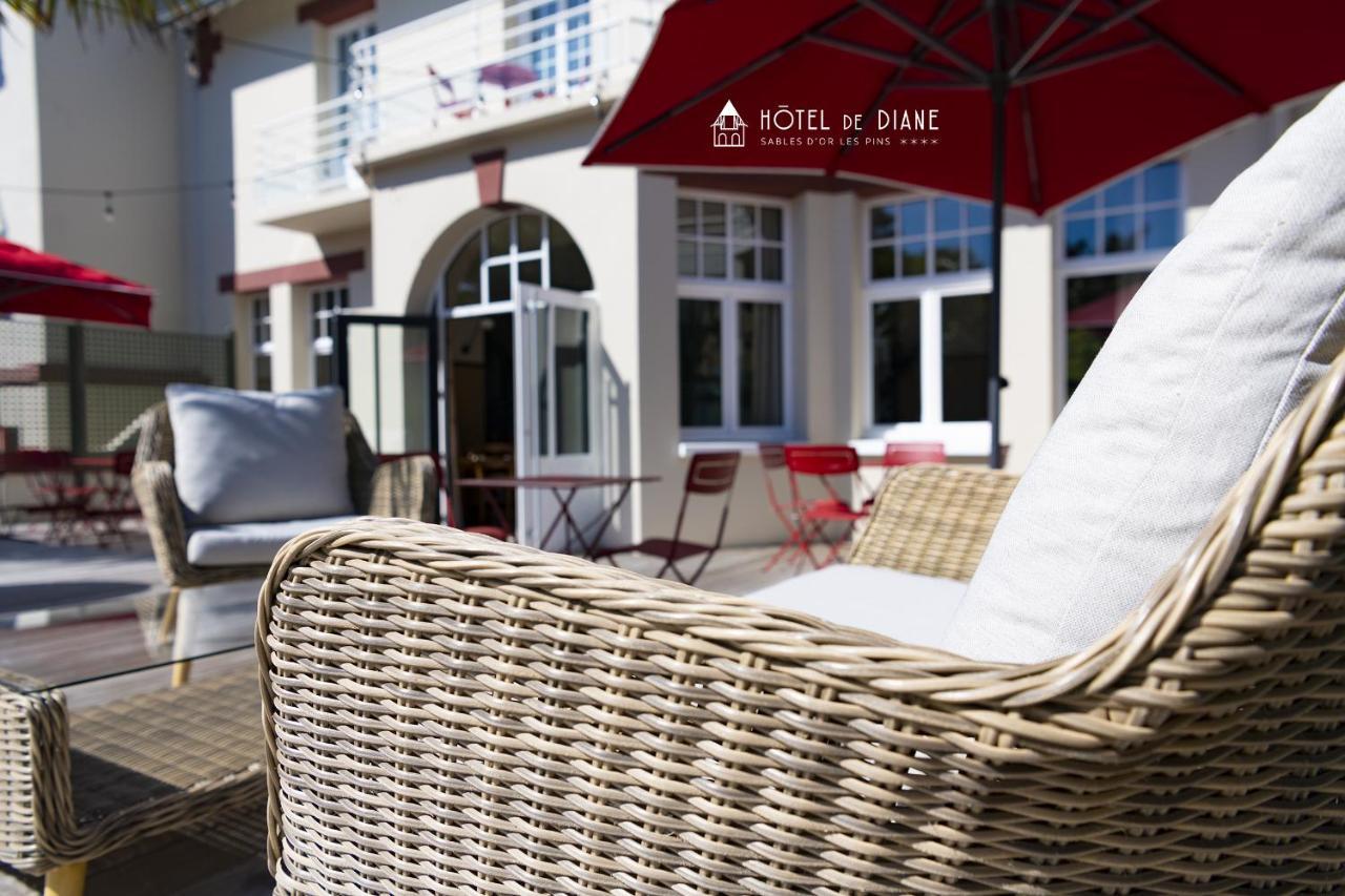 Hotel De Diane Sables-dʼOr-les-Pins Kültér fotó
