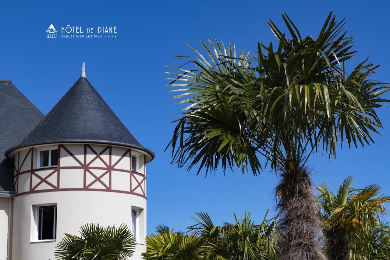 Hotel De Diane Sables-dʼOr-les-Pins Kültér fotó