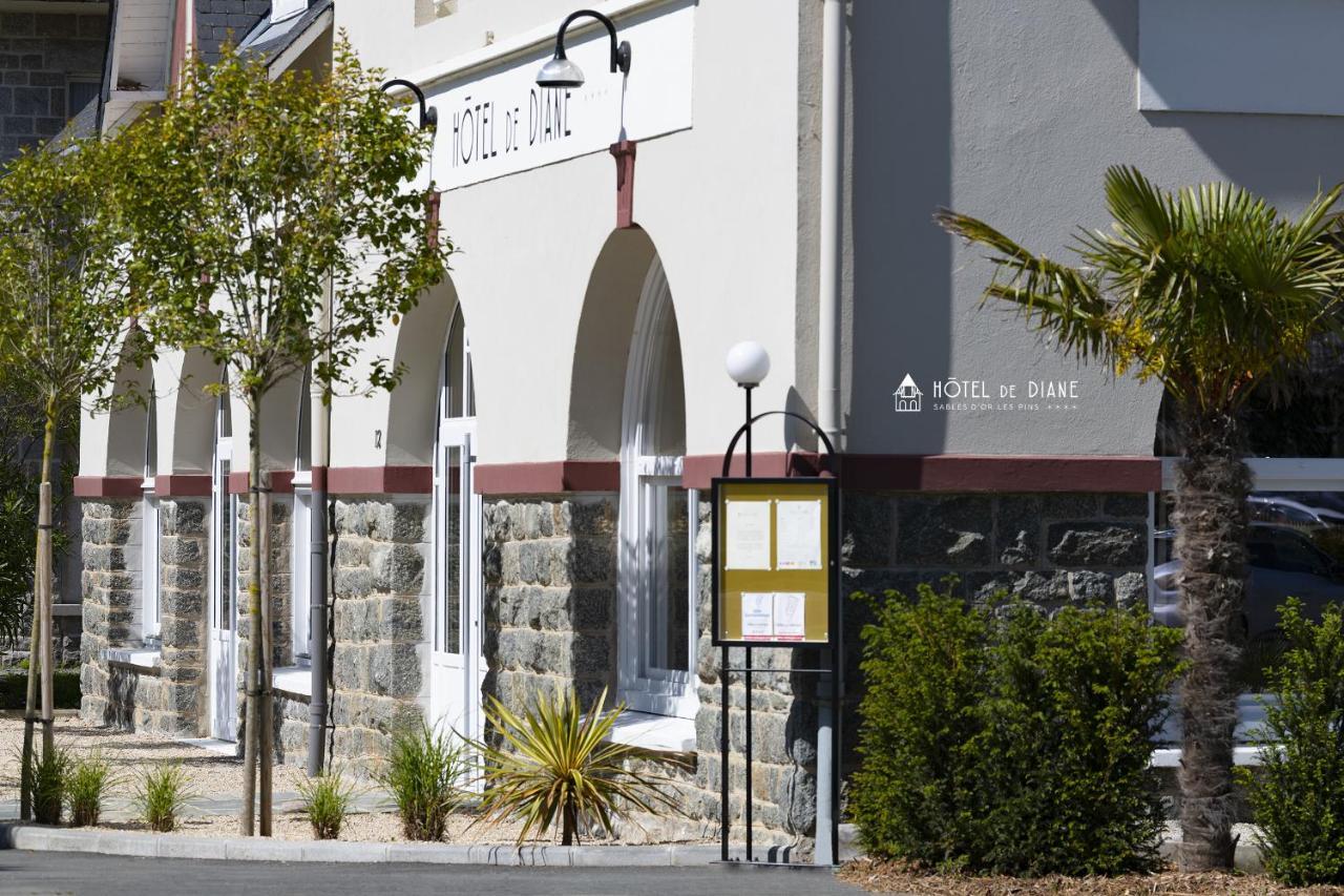 Hotel De Diane Sables-dʼOr-les-Pins Kültér fotó